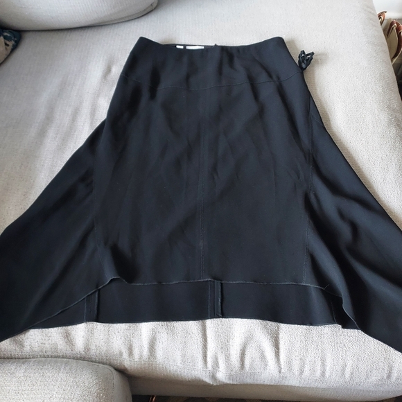 Per Se Carlisle Elegant Black Asymmetrical Skirt Sz-8 - Picture 3 of 9